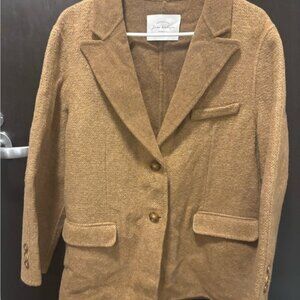 Brown Women's Blazer 100% Wool